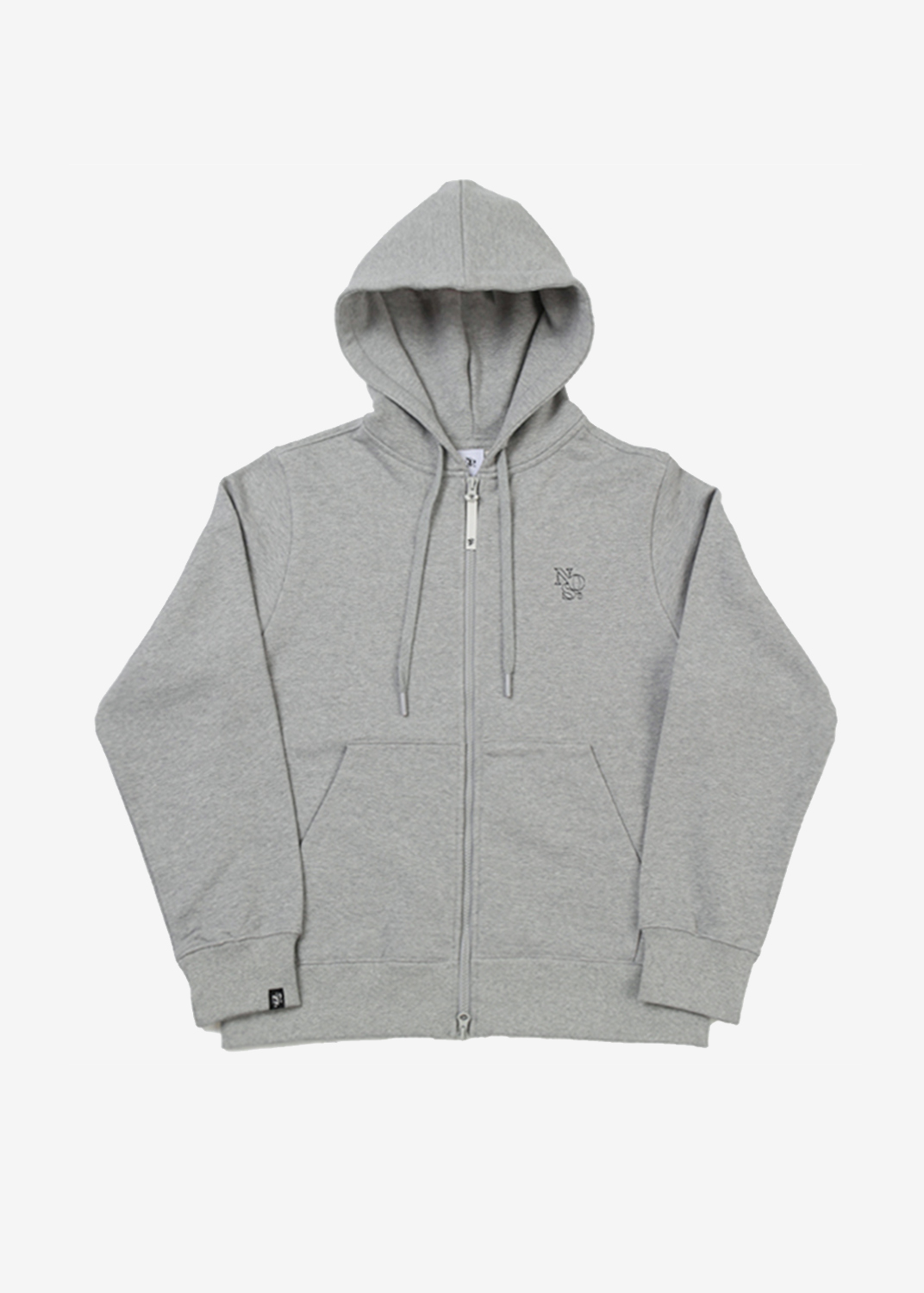 Signature symbol stitch zip-up hoody - Grey