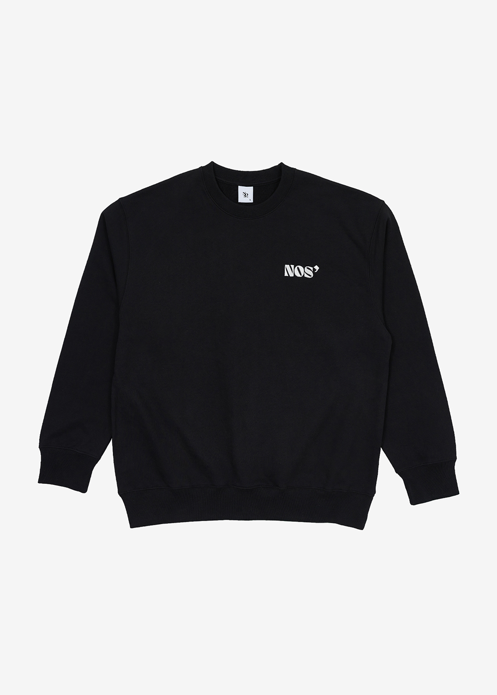 Comb Signature logo sweatshirt - BLACK