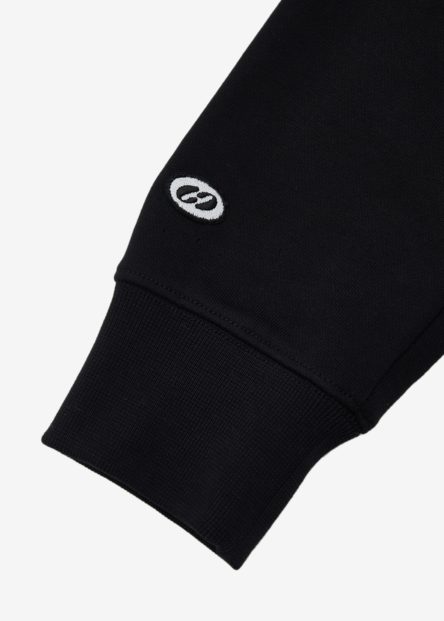 Signature symbol sleeve patches sweatshirt - Black