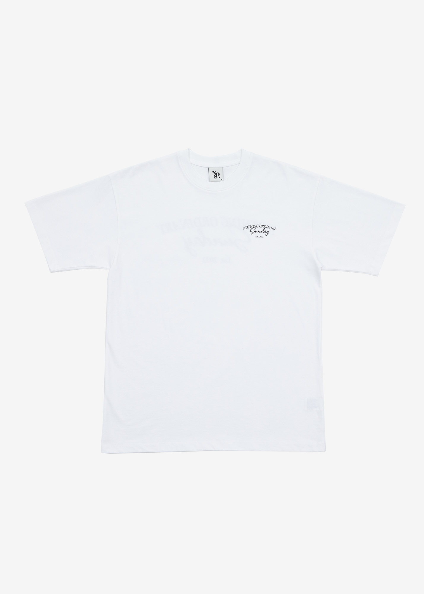 Sunday cursive graphic T-shirt - White