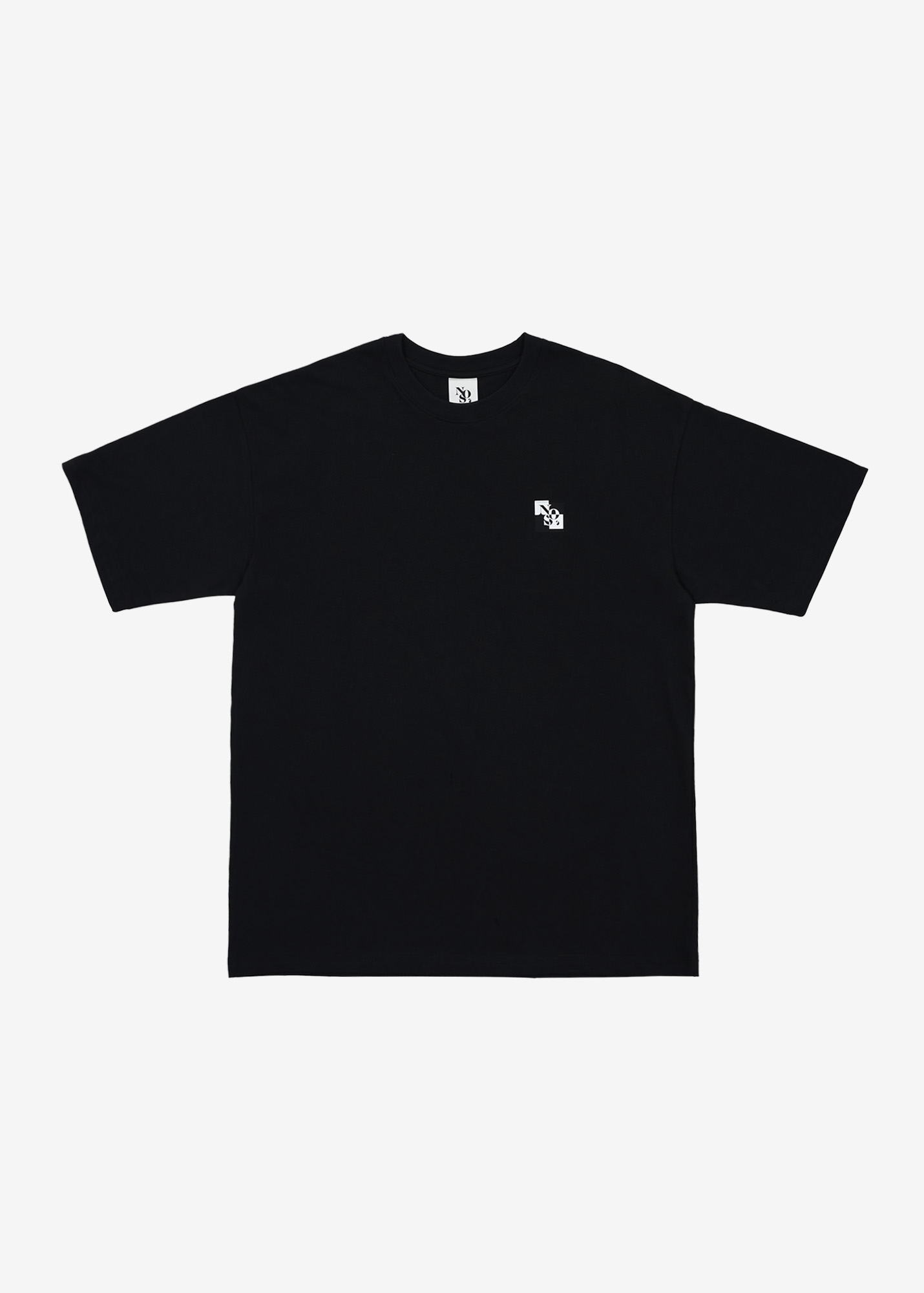 NOS7 Check T-shirt - Black